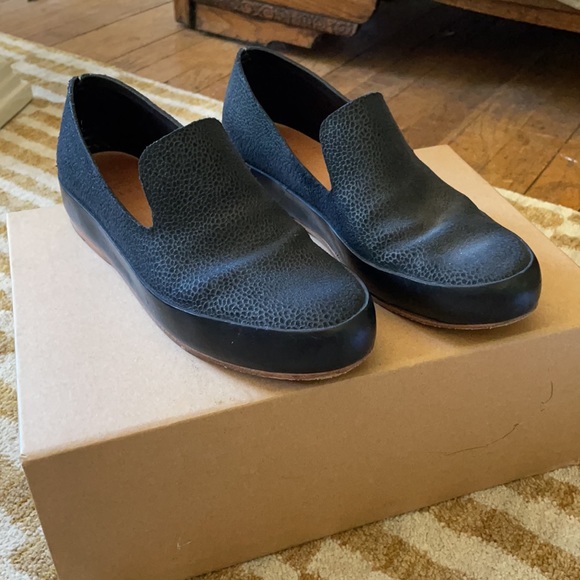FEIT Hand Sewn Leather Suede Shoes Slipper Slide On 7 - Picture 2 of 7